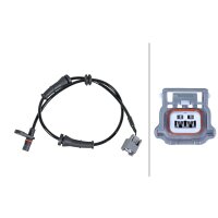 Wheel Speed Sensor 2-pole Hall sensor 605 mm cable HELLA for e.g. NISSAN JUKE