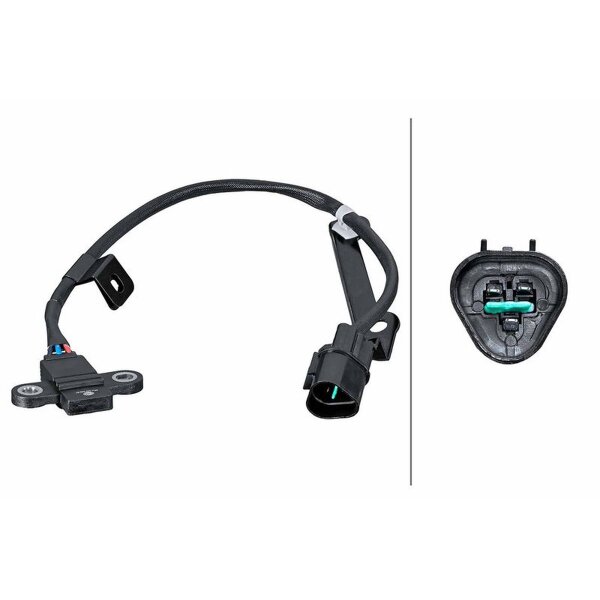 Impulsgeber Kurbelwelle Hallsensor 3-polig HELLA für u.a. KIA PICANTO