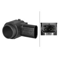 Sensor Einparkhilfe hinten Einbau 3-polig HELLA für u.a. VW Polo