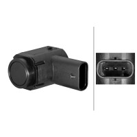 Sensor Einparkhilfe vorne gesteckt 3-polig HELLA für u.a. FORD MONDEO