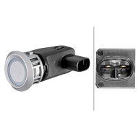 Rear parking aid sensor, plug-in 2-pin HELLA for CHEVROLET Captiva and others