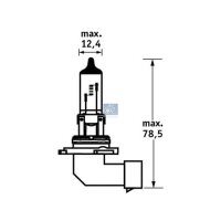 Bulb Front Fog Light DT SPARE PARTS for MERCEDES-BENZ and others