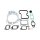Gasket set Cylinder Head DT SPARE PARTS suitable for e.g. SCANIA 4