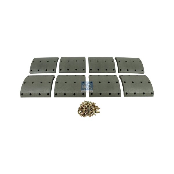 Brake Lining Set Drum Brake rear 19 mm 203 mm DT SPARE PARTS for SCANIA 2