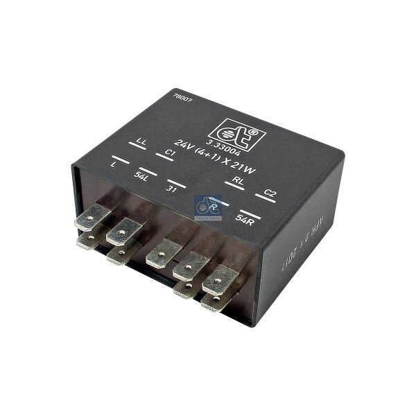 Flasher Unit 24 V 9-pin DT SPARE PARTS IAM-Expertise suitable for MAN