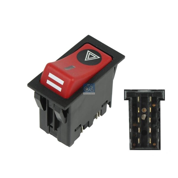 Hazard Warning Switch DT SPARE PARTS IAM-Expertise suitable for MAN