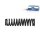 Suspension Spring 268 mm 15 mm DT SPARE PARTS suitable for e.g. SCANIA 4