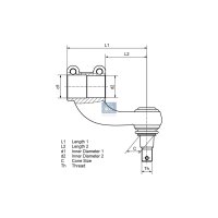 Spurstangenkopf Vorderachse DT SPARE PARTS für u.a....