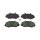 Brake Pad Set Disc Brake front axle DT SPARE PARTS for e.g. OPEL MOVANO