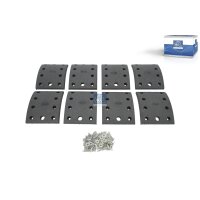 Brake Lining Set Drum Brake rear 18 mm 140 mm DT SPARE...