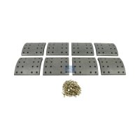 Brake lining set rear drum 18.1 mm 200 mm DT SPARE PARTS...
