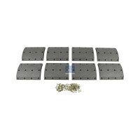 Brake lining set rear drum 19 mm 254 mm DT SPARE PARTS...