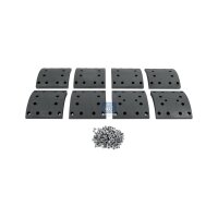 Front brake pad set 23 mm 180 mm DT SPARE PARTS for IVECO...