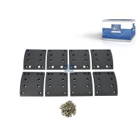 Brake Lining Set Drum Brake rear 17 mm 160 mm DT SPARE...