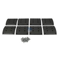 Brake lining set rear drum 18.8 mm 220 mm DT SPARE PARTS...