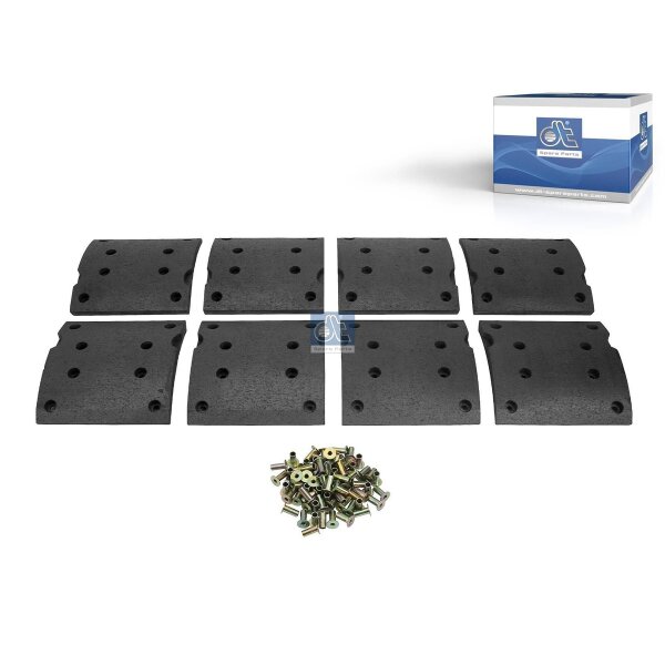 Bremsbelagsatz hinten 18,3 mm 180 mm DT SPARE PARTS für diverse Fahrzeuge