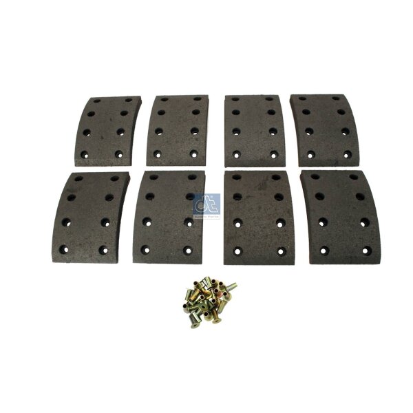 Brake Lining Set Drum Brake rear axle 19 mm 120 mm DT SPARE PARTS for MB NG
