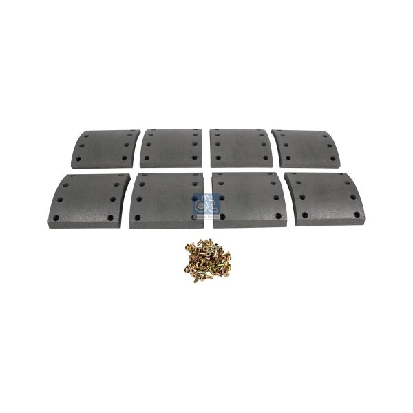 Brake Lining Set Drum Brake rear axle 22.6 mm 200 mm DT SPARE PARTS for SAF