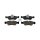 Brake Pad Set Disc Brake rear axle DT SPARE PARTS for e.g. MB R-CLASS