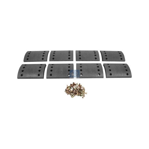 Brake Lining Set Drum Brake 17 mm 200 mm DT SPARE PARTS for SAF