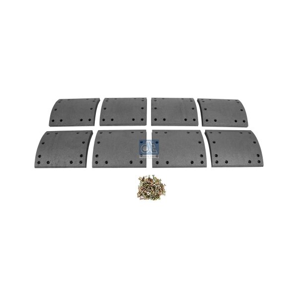 Brake Lining Set Drum Brake 19.5 mm 220 mm DT SPARE PARTS for MERITOR