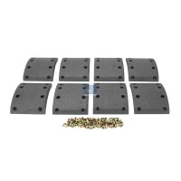 Brake lining set rear drum 18.3 mm 140 mm DT SPARE PARTS...