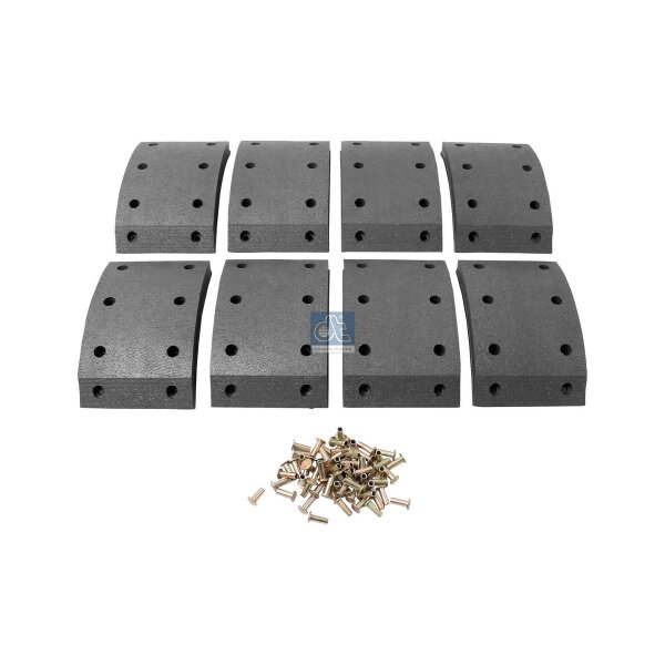 Brake Lining Set Drum Brake rear 19 mm 127 mm DT SPARE PARTS for SCANIA 2