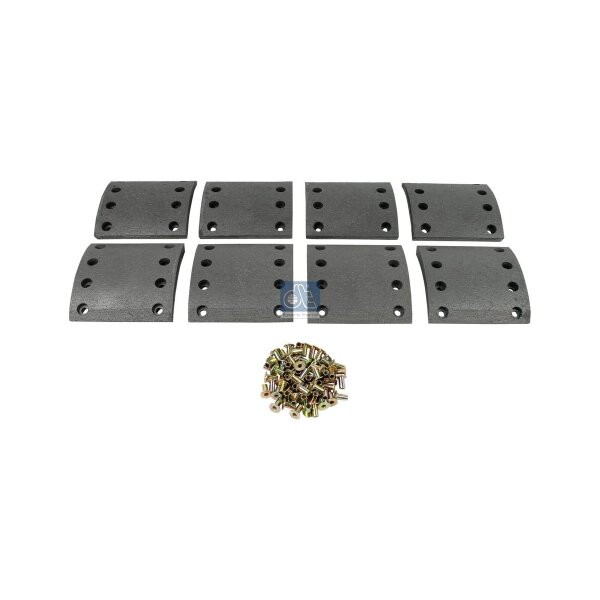 Brake Lining Set Drum Brake 16.5 mm 150 mm DT SPARE PARTS for e.g. MAN