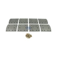 Brake Lining Set Drum Brake 19.1 mm 200 mm DT SPARE PARTS...