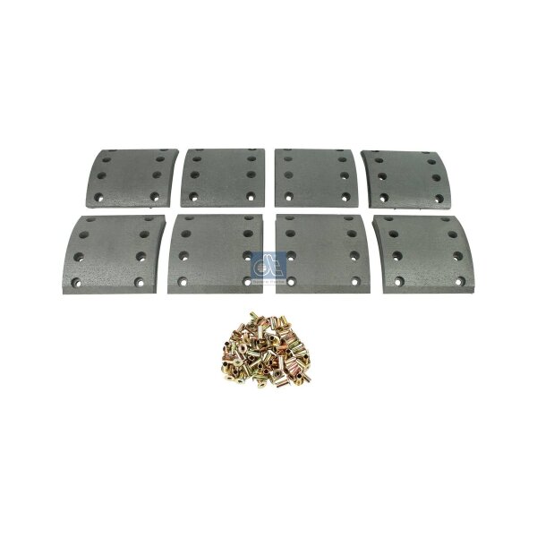 Brake Lining Set Drum Brake rear axle 18 mm 150 mm DT SPARE PARTS for BPW