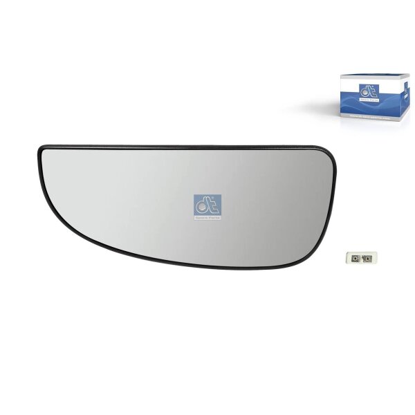 Mirror Glass Wide-Angle Mirror left DT SPARE PARTS for e.g. FIAT DUCATO