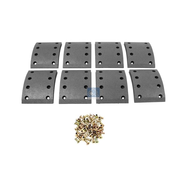 Brake Lining Set Drum Brake 17 mm 140 mm DT SPARE PARTS for various vehicles