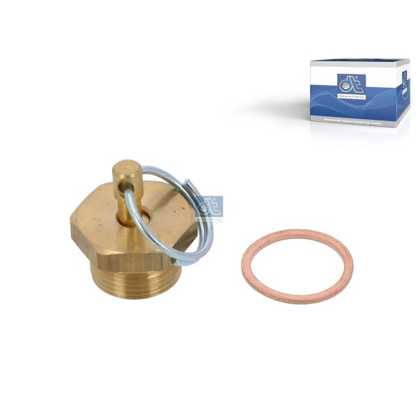 Drain valve M22 x 15 SW 27 DT SPARE PARTS IAM-Expertise suitable for SCANIA 4