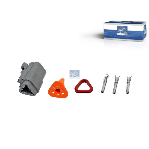 Steckgehäuse 3-polig DT SPARE PARTS IAM-Expertise passend für RENAULT