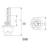 Bulb Headlight 85 V P32d-2 D2S DT SPARE PARTS for AUDI...