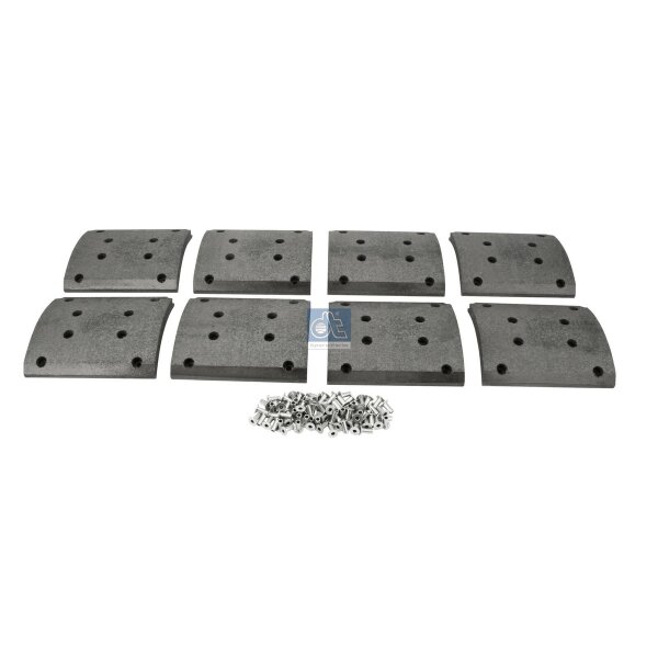Bremsbelagsatz Trommelbremse 17 mm 220 mm DT SPARE PARTS für diverse Fahrzeuge