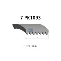 Keilrippenriemen 7PK1093 1.093 mm DT SPARE PARTS für...