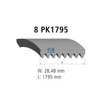Keilrippenriemen 8PK1795 EPDM 1.795 mm DT SPARE PARTS...