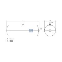 Air Tank Compressed-Air 125 bar Ø 154 mm DT SPARE...