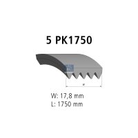 Keilrippenriemen 5PK1750 1.750 mm DT SPARE PARTS für...