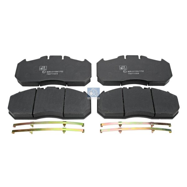 Brake Pad Set Disc Brake rear axle DT SPARE PARTS for e.g. MAN TGA