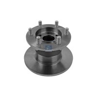 Brake Disc front axle full Ø 267 mm DT SPARE PARTS...