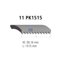 V-ribbed belt 11PK1515 1,515 mm DT SPARE PARTS for MAN...