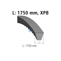 Keilriemen XPB1750 1.750 mm DT SPARE PARTS passend...