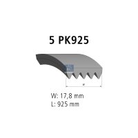 Keilrippenriemen 5PK925 925 mm DT SPARE PARTS für...