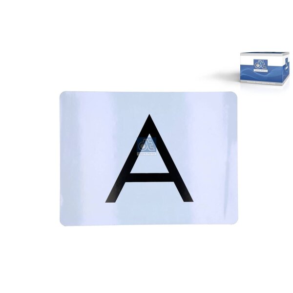 Warning markings 400 x 300 mm steel DT SPARE PARTS for various vehicles