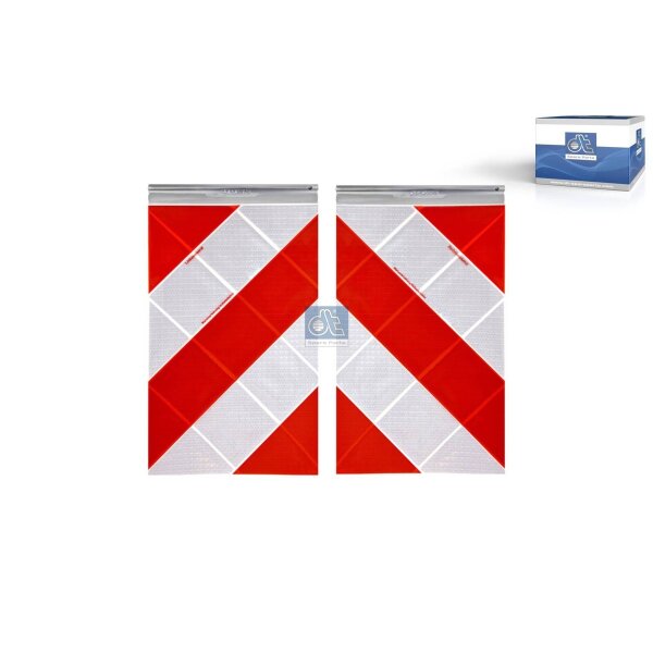 Warnmarkierung 250 x 400 mm Aluminium DT SPARE PARTS für diverse Fahrzeuge