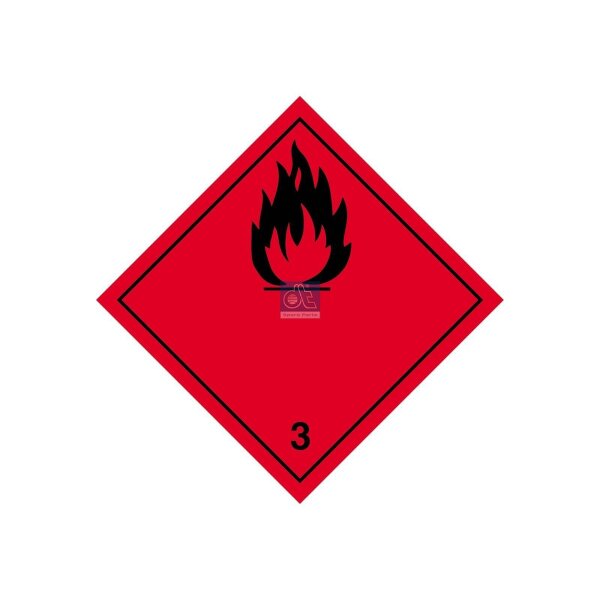 Warning markings 100 x 100 mm DT SPARE PARTS for various vehicles