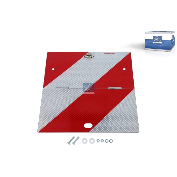 Warning markings 285 x 285 mm steel DT SPARE PARTS for various vehicles