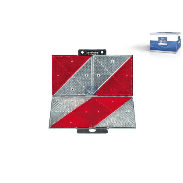 Warnmarkierung 285 x 285 mm Aluminium DT SPARE PARTS für diverse Fahrzeuge